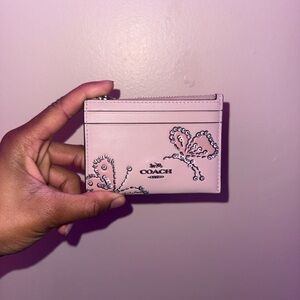 Coach Pink Butterfly Cardholder